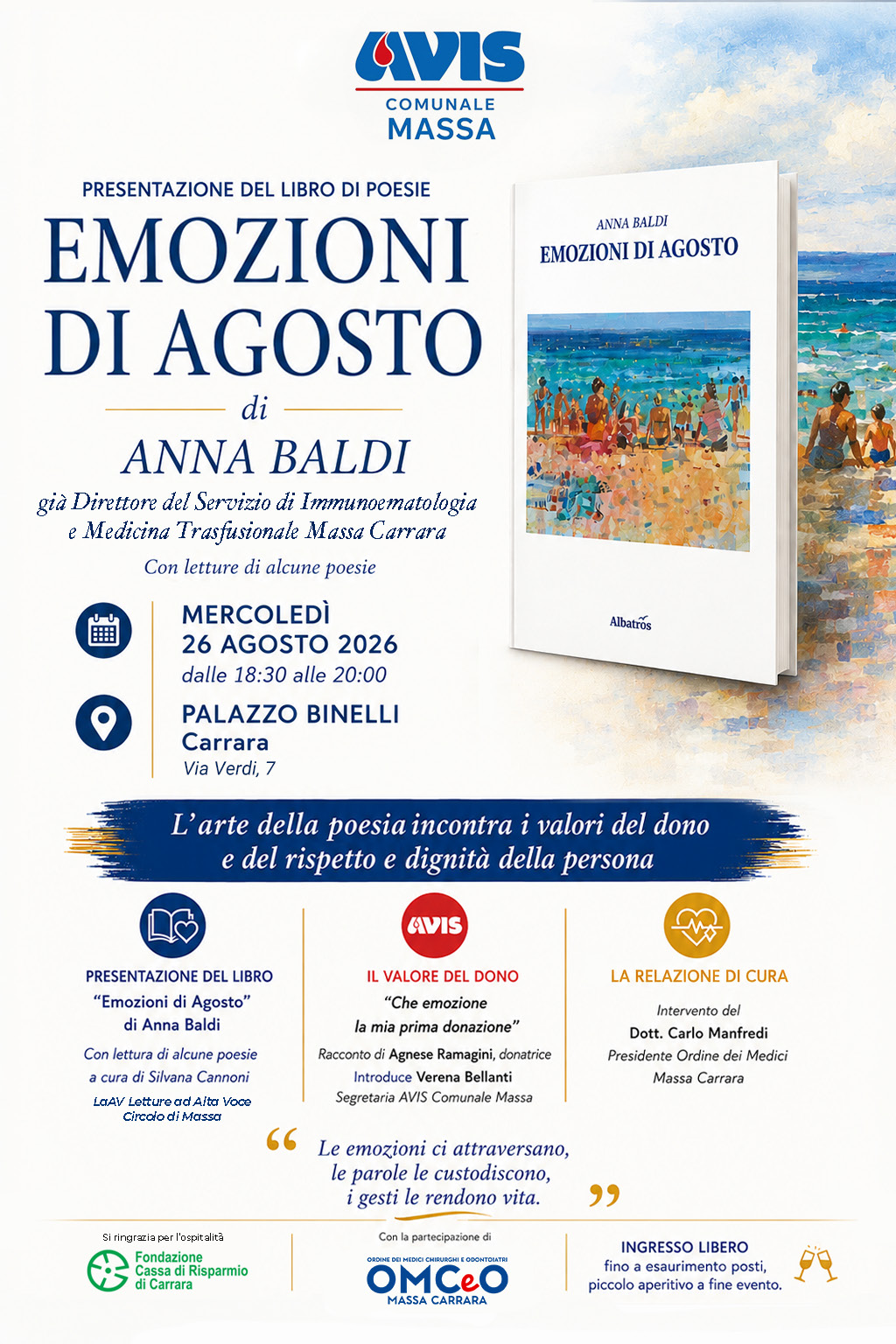 Clicca per accedere all'articolo Presentazione del libro di poesie EMOZIONI DI AGOSTO